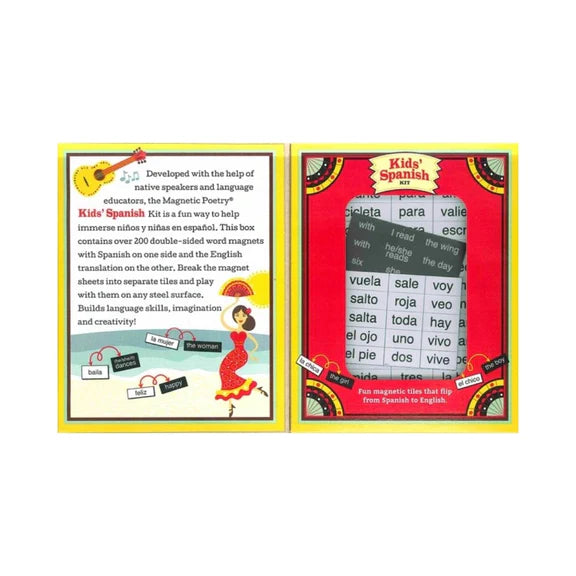 Kids Spanish Magnetic Poetry Kit