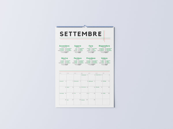 Italian Verb Calendar