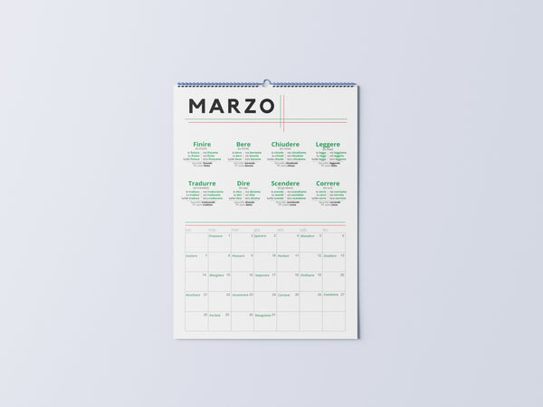 Italian Verb Calendar