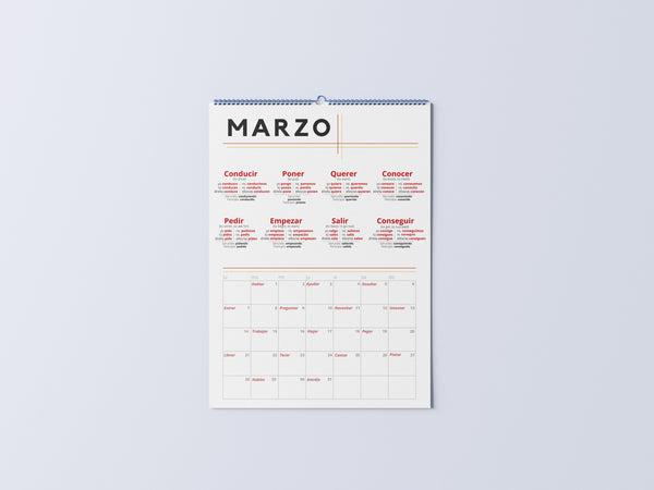 Spanish Verb Calendar