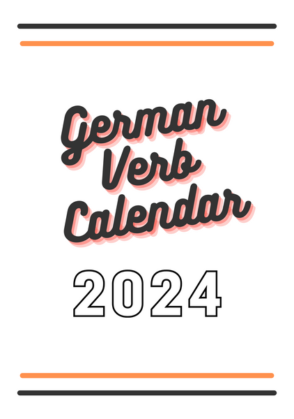 German Verb Calendar
