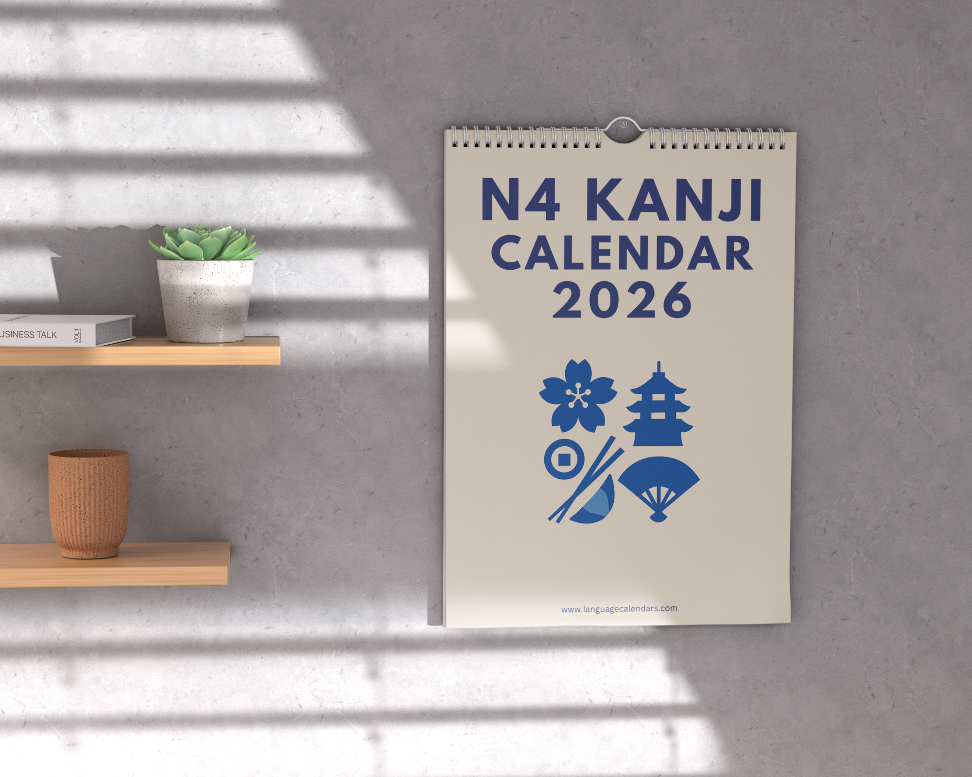 Japanese N4 Kanji Calendar 2026