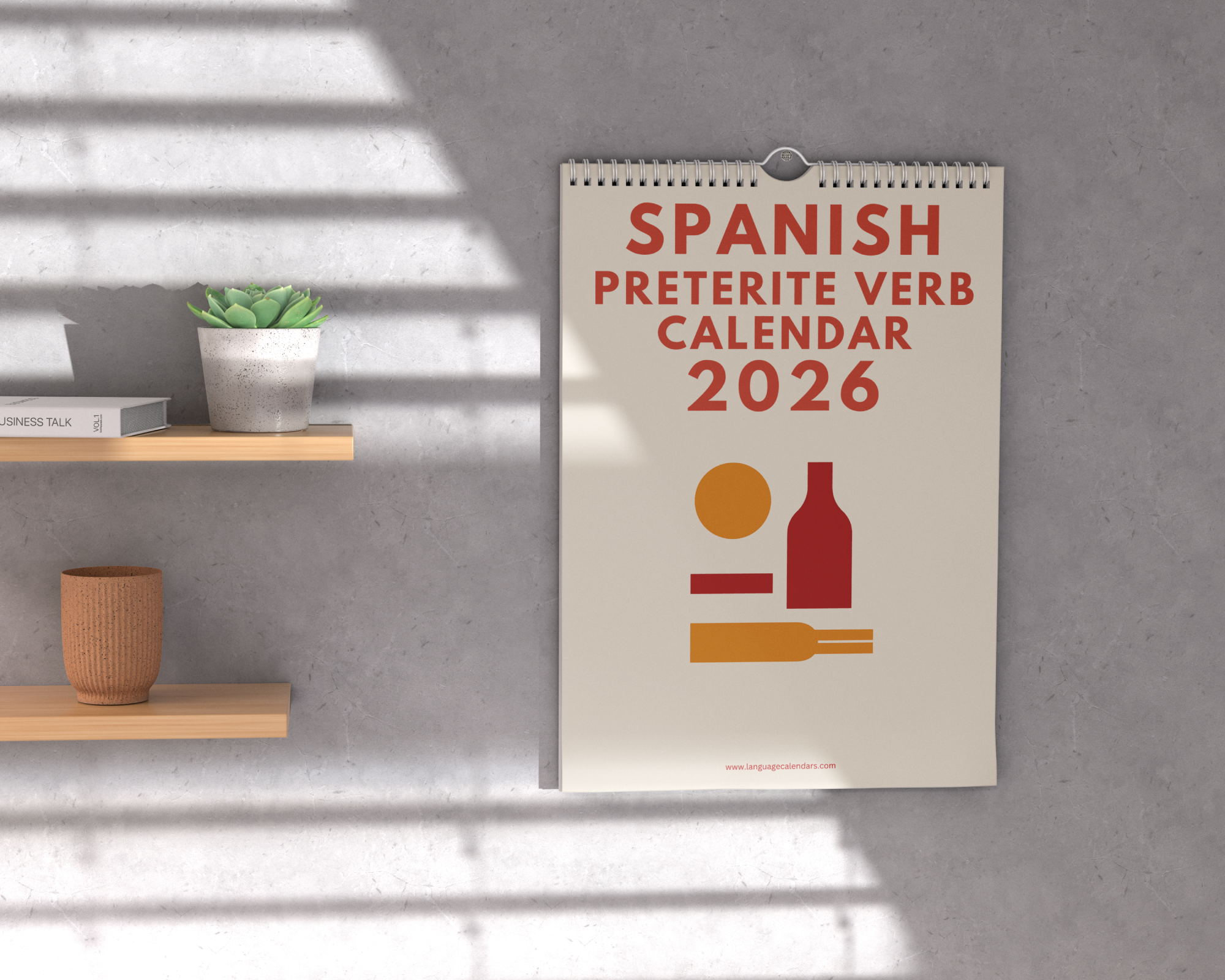 Spanish Preterite Verb Calendar 2026