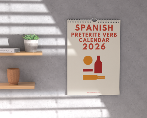 Spanish Preterite Verb Calendar 2026