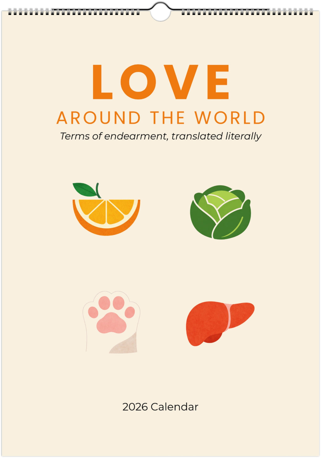 Love around the world Calendar