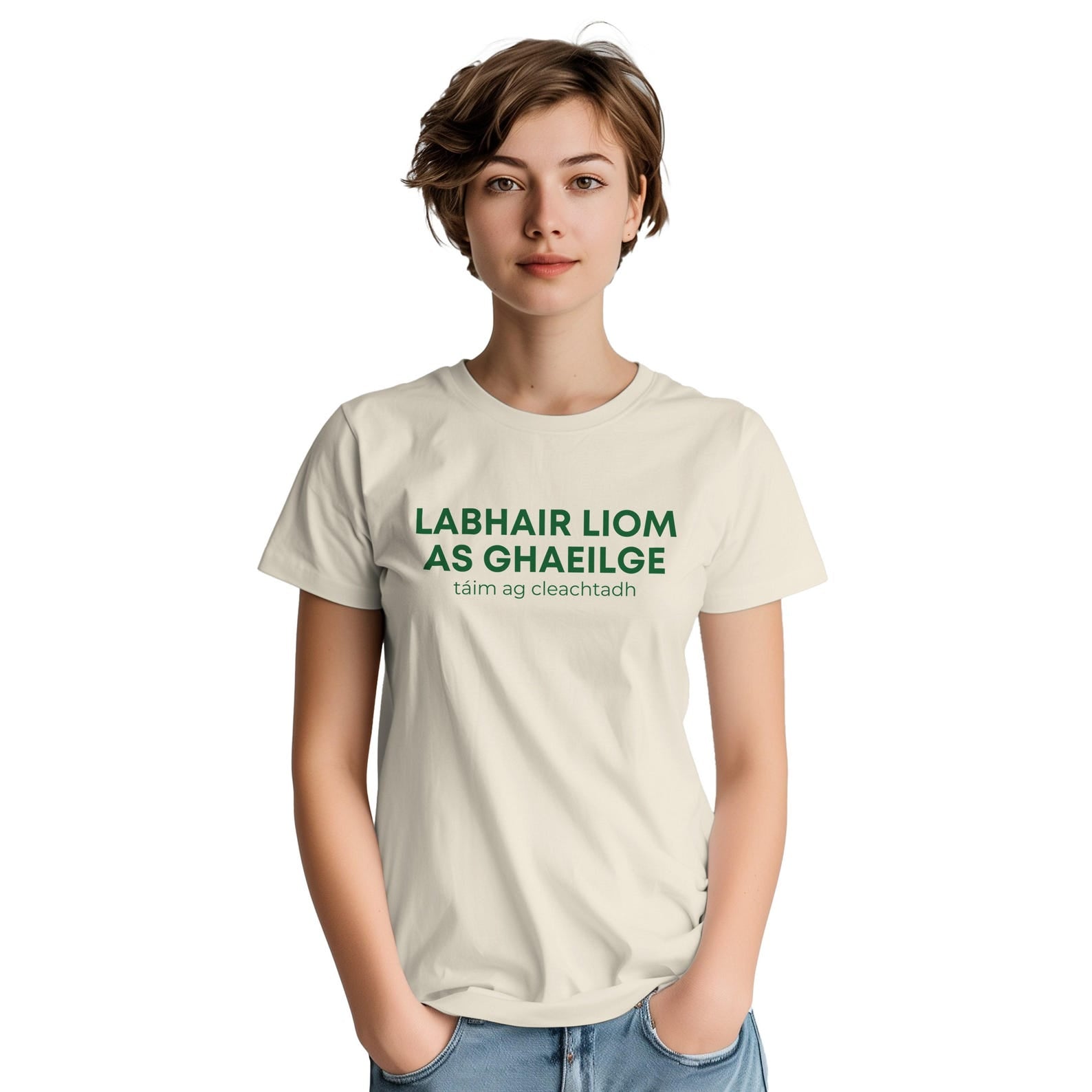 Speak Irish T-Shirt | Irish Language Learner Gift | Gaeilge Speakers