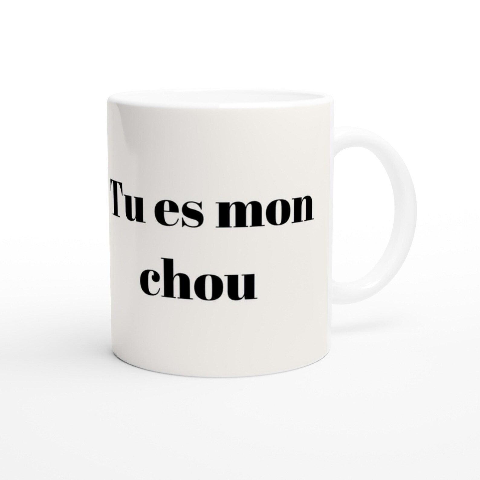 Romantic French Valentine’s Day Mug | Funny Translation Gift Mon Chou