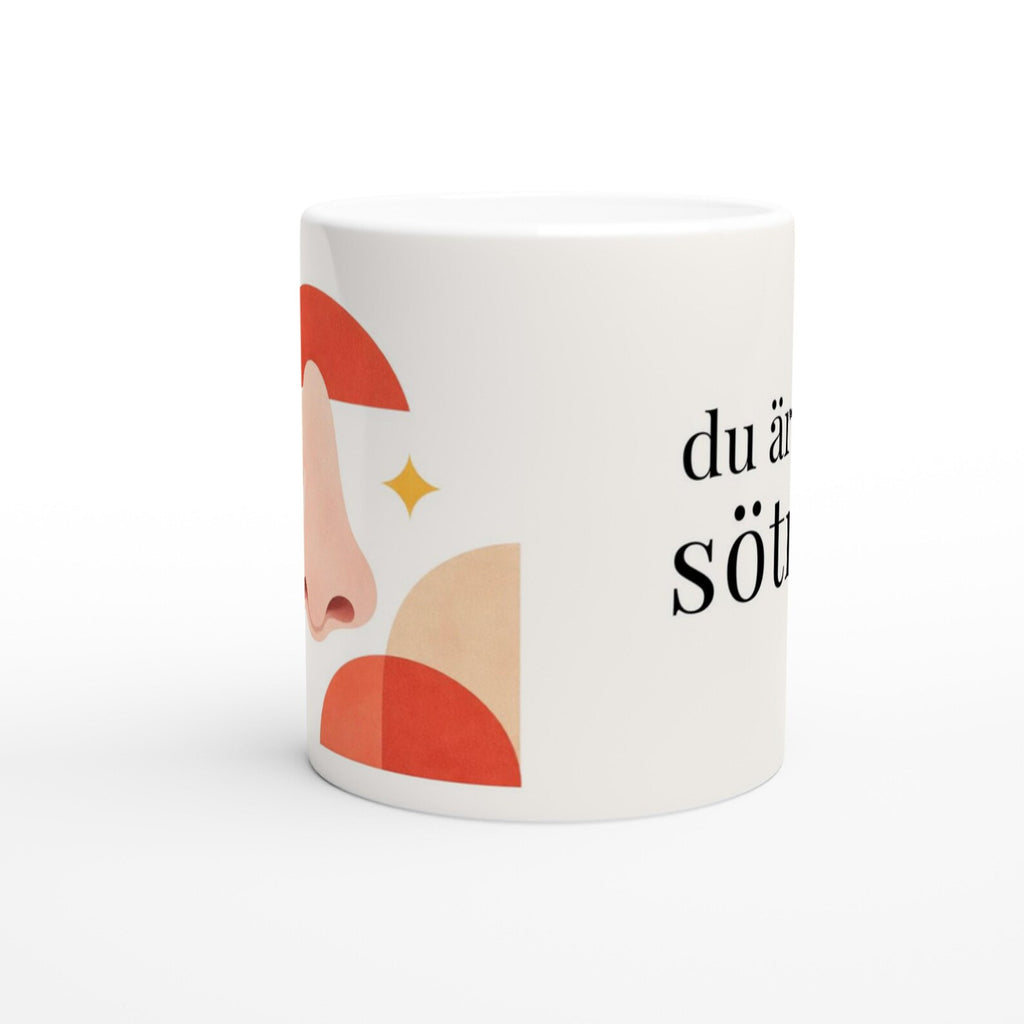 Romantic Swedish Mug - Du Är Min Sötnos | You Are My Sweetheart Valentines Gift