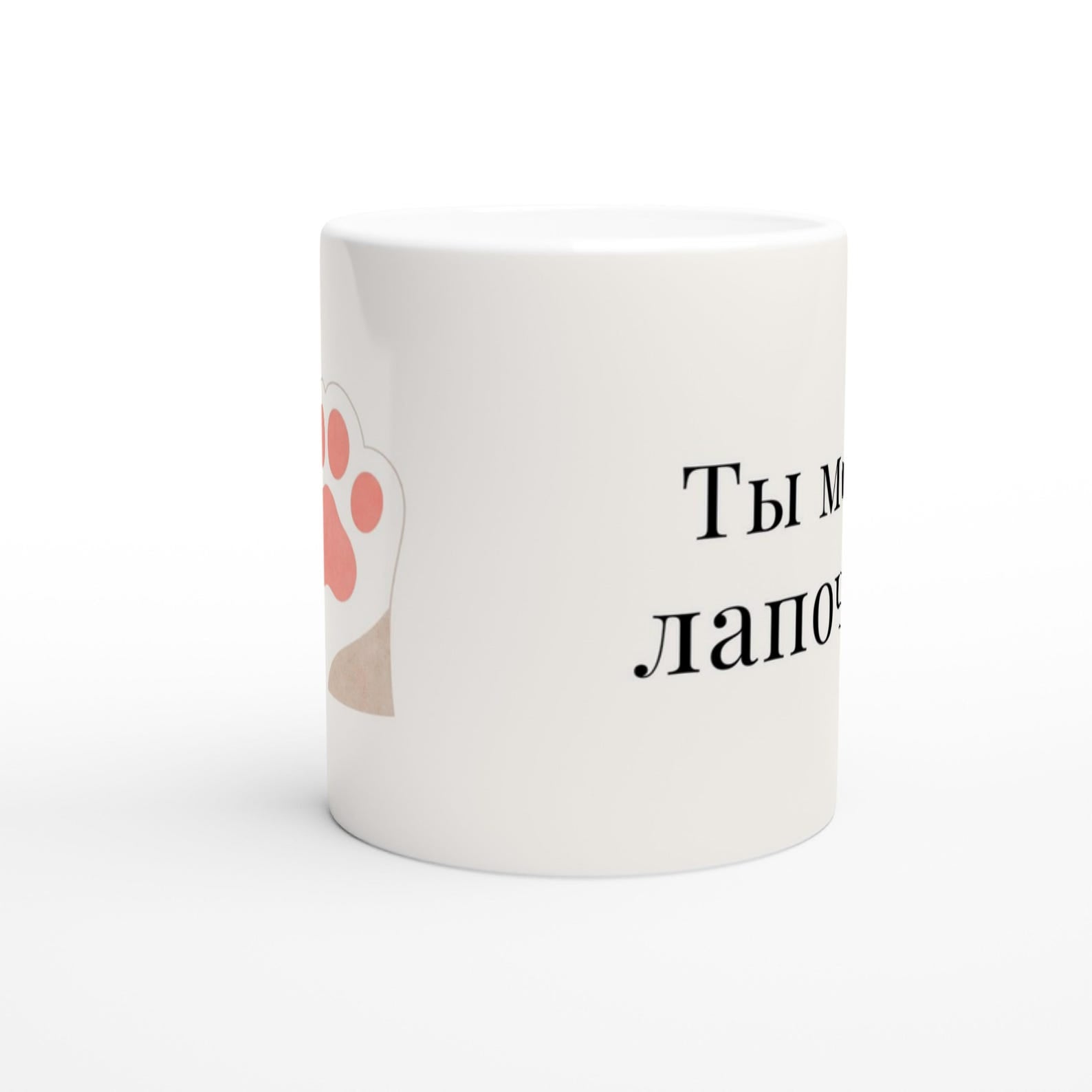 Romantic Russian Valentine’s Gift - Ты Моя Лапочка Mug | You Are My Darling Mug