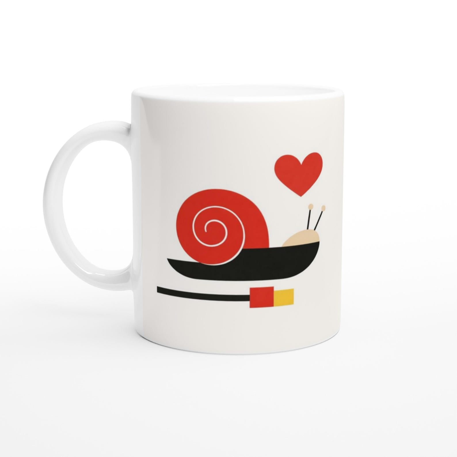 Romantic German Mug – Du Bist Meine Schnecke | Cute Valentine’s Day Coffee Cup