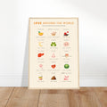 Love Around the World Poster – Terms of Endearment Translated Literally | Romantic & Funny Language Art Print | A2 / A3 Wall Poster