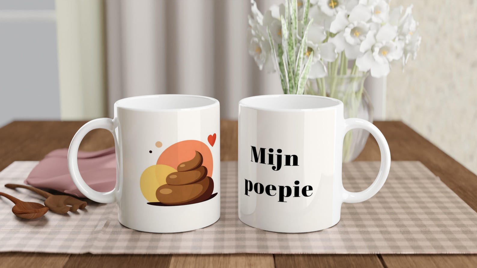 Mijn Poepie Mug – Romantic Dutch Valentine’s Gift | You Are My Darling Coffee Cup