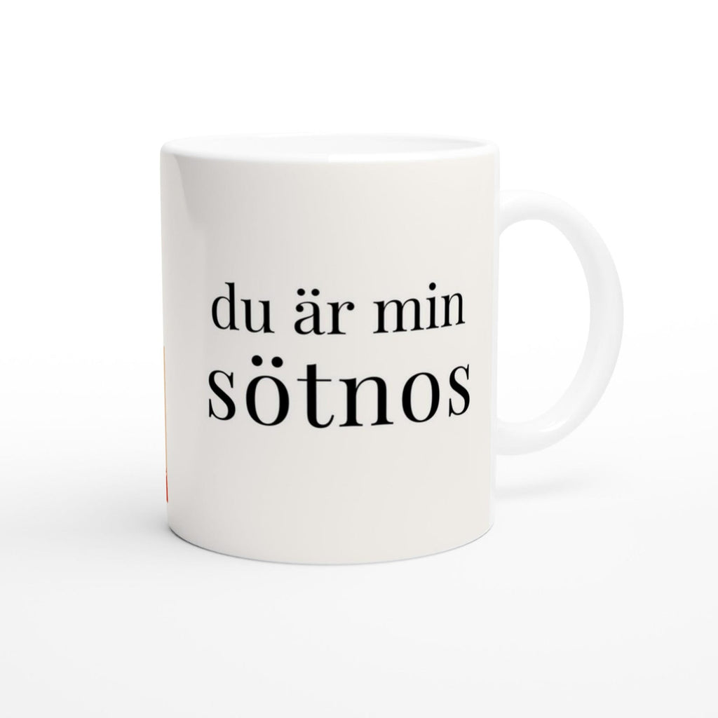 Romantic Swedish Mug - Du Är Min Sötnos | You Are My Sweetheart Valentines Gift
