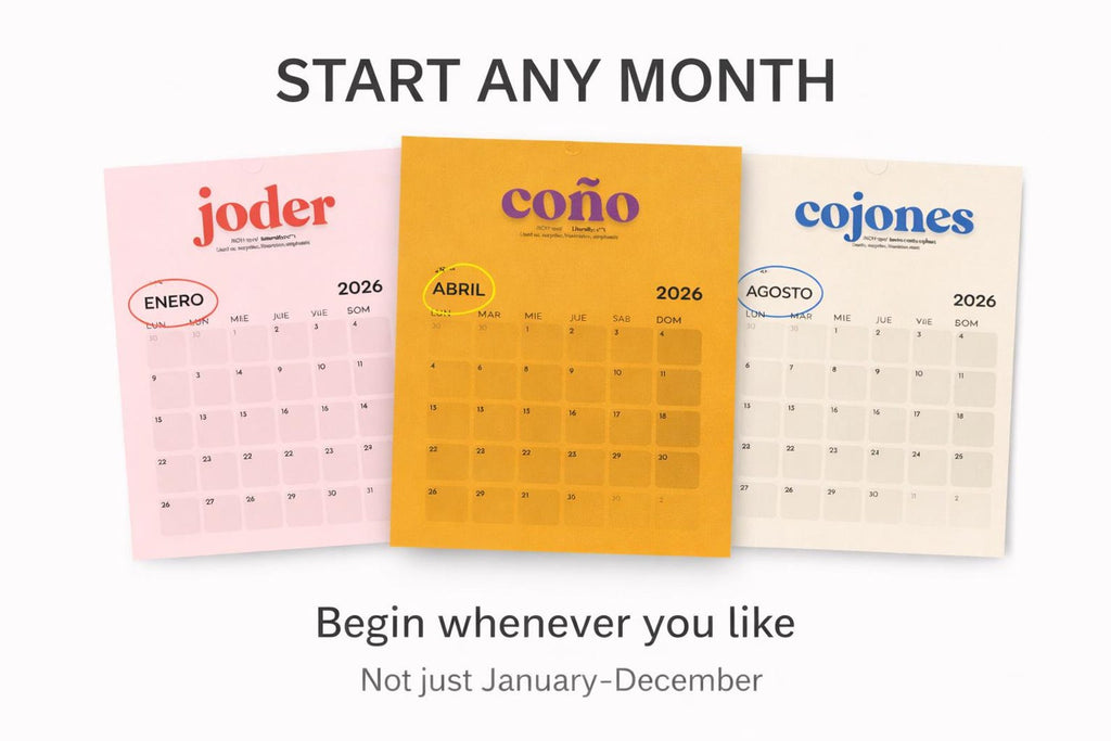 Italian Swearing Calendar 2027 | Learn Italian Slang & Swear Words | Funny Italian Gift | A3 Wall Calendar | Adult Language Learning Gift