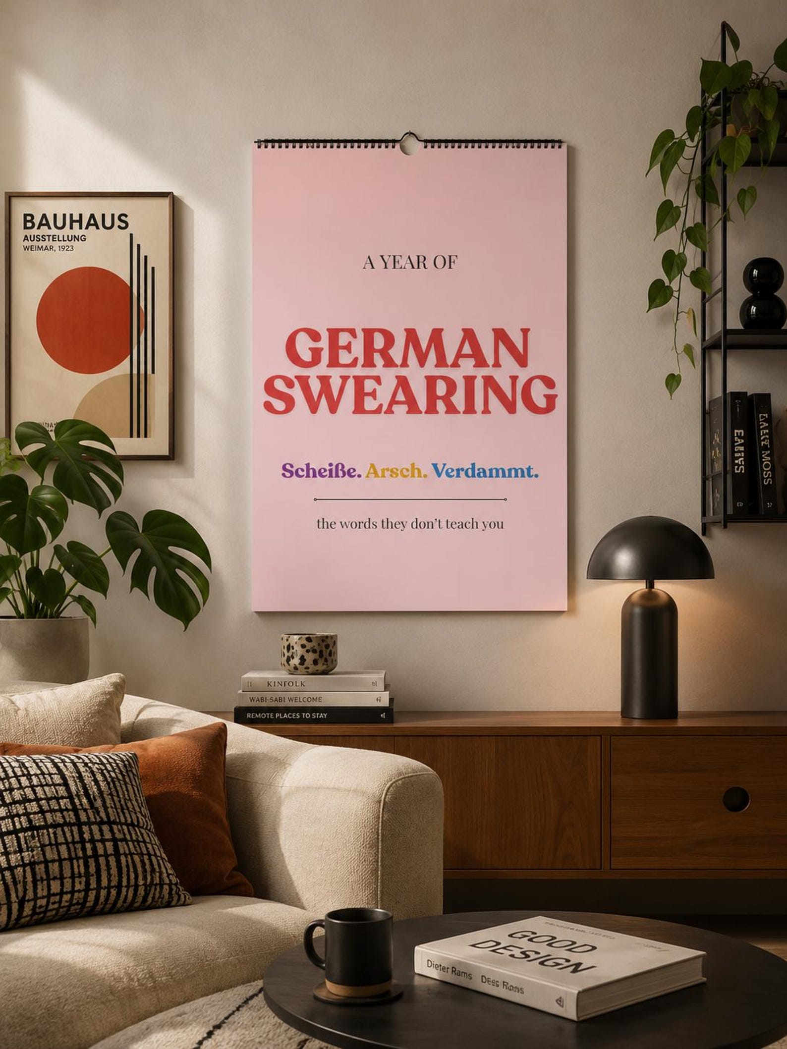 German Swearing Calendar 2027 | Learn German Slang & Swear Words | Funny German Gift | A3 Wall Calendar | Adult Language Learning Gift