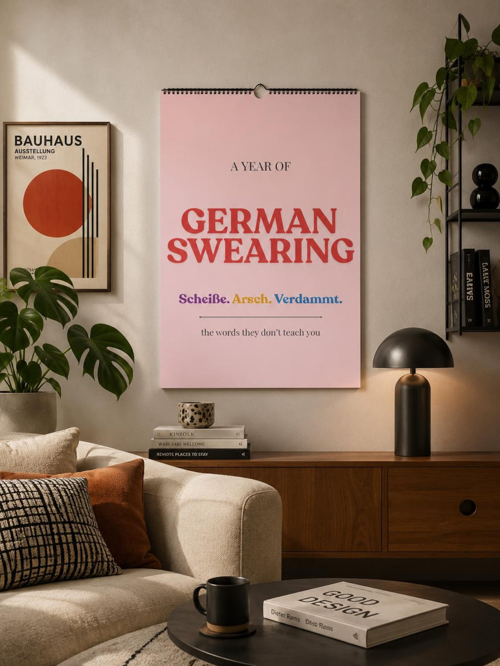German Swearing Calendar 2027 | Learn German Slang & Swear Words | Funny German Gift | A3 Wall Calendar | Adult Language Learning Gift