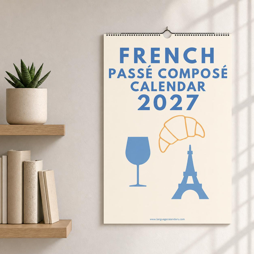 French Passé Composé Calendar