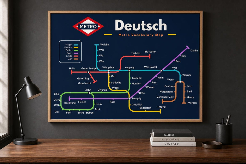 German Metro Vocabulary Poster