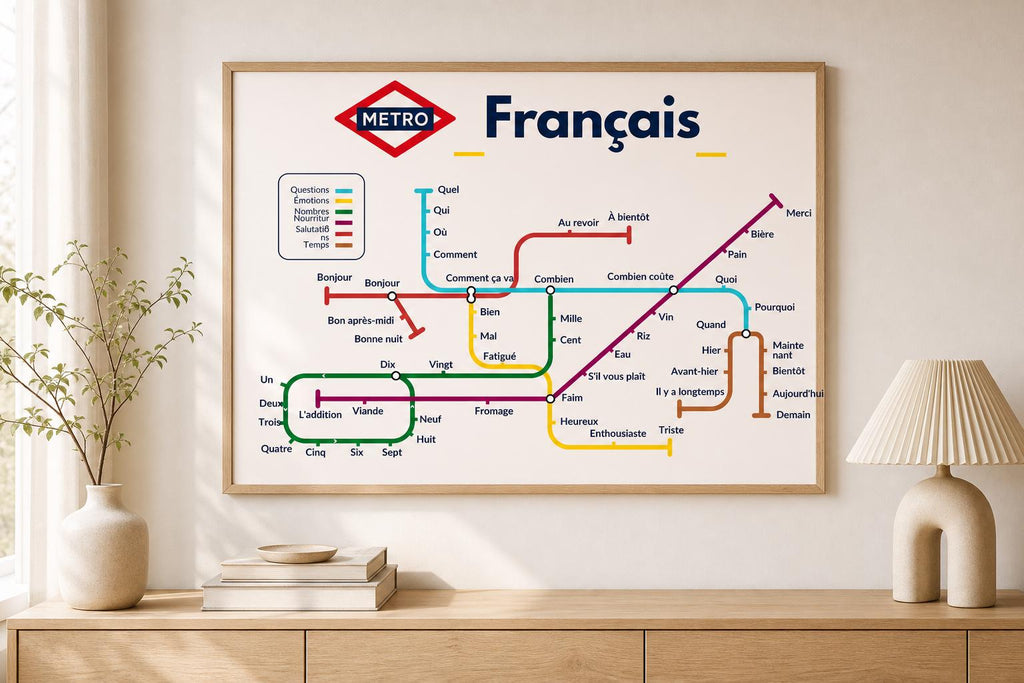 French Metro Vocabulary Poster