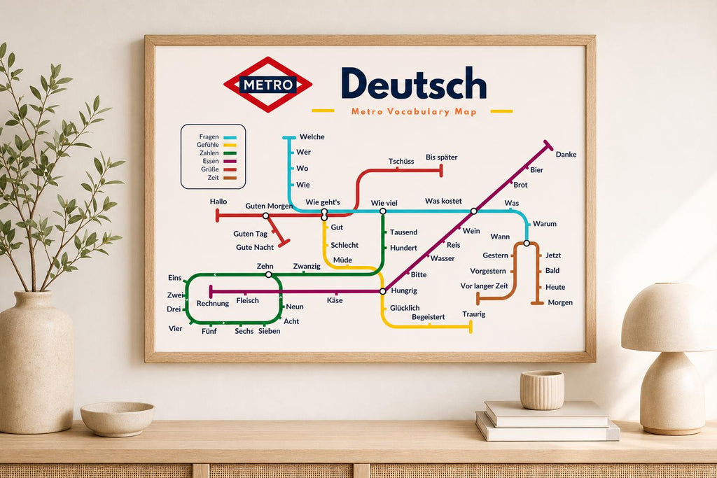 German Metro Vocabulary Poster