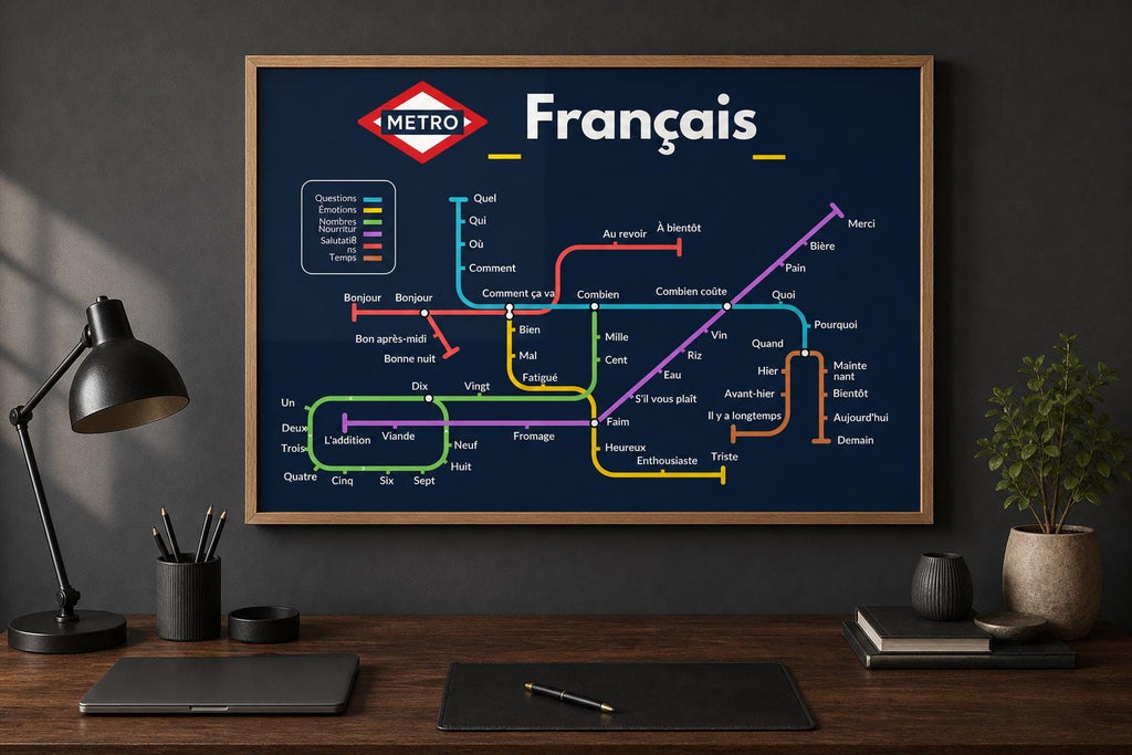 French Metro Vocabulary Poster