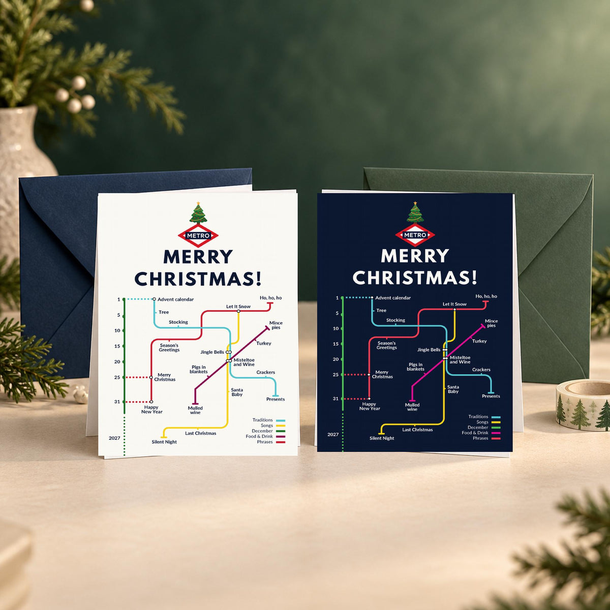 English Christmas Card