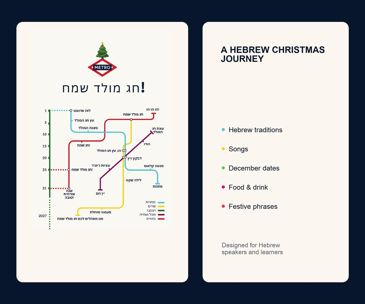 Hebrew Christmas Card