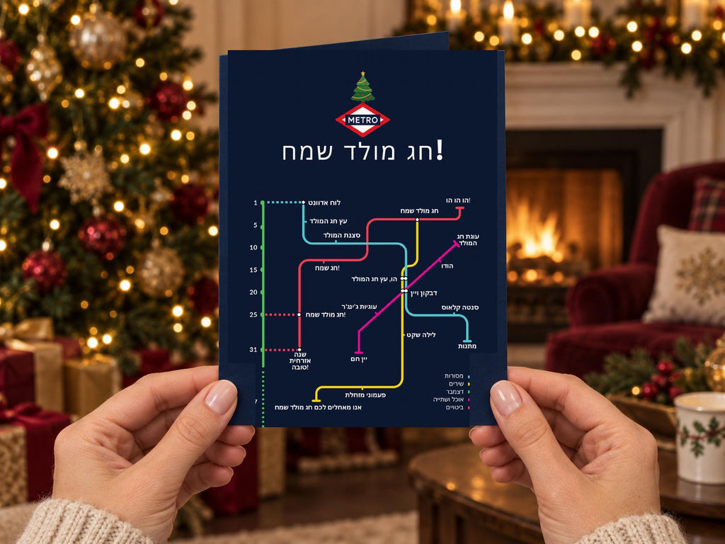 Hebrew Christmas Card