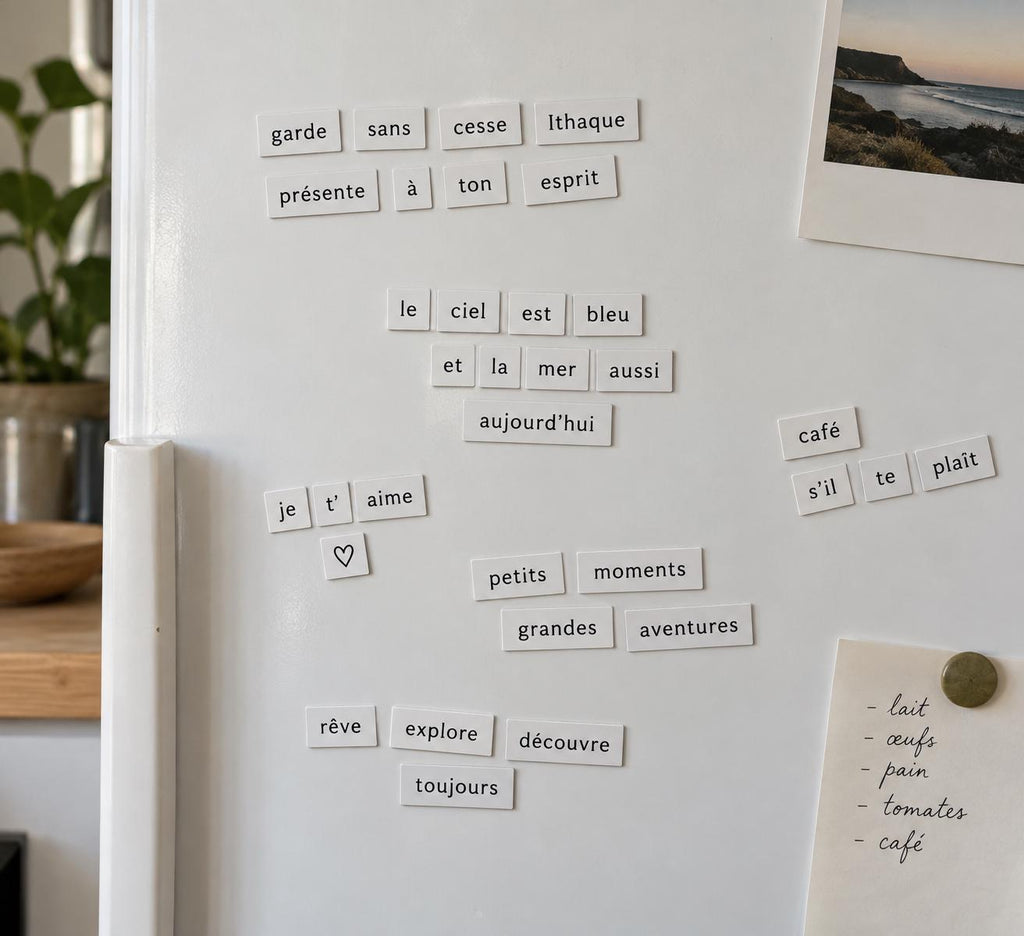 French Magnetic Poetry