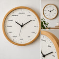 Polish Numbers Wall Clock