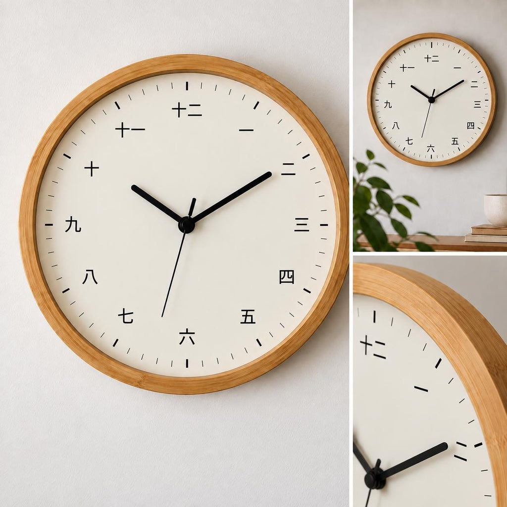 Mandarin Chinese Numbers Wall Clock