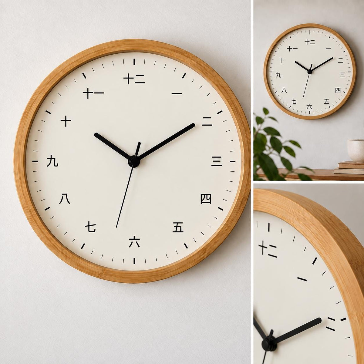 Mandarin Chinese Numbers Wall Clock