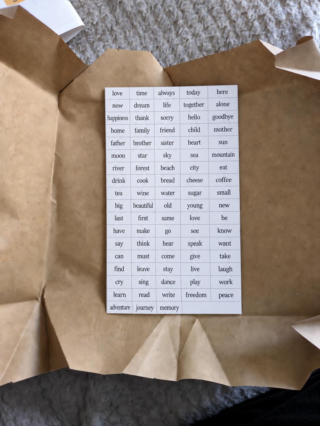 English Magnetic Poetry