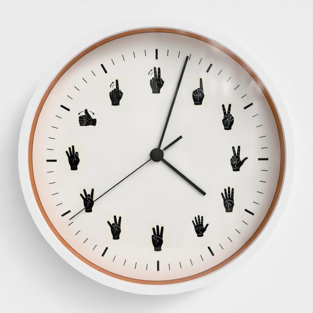 ASL Wall Clock