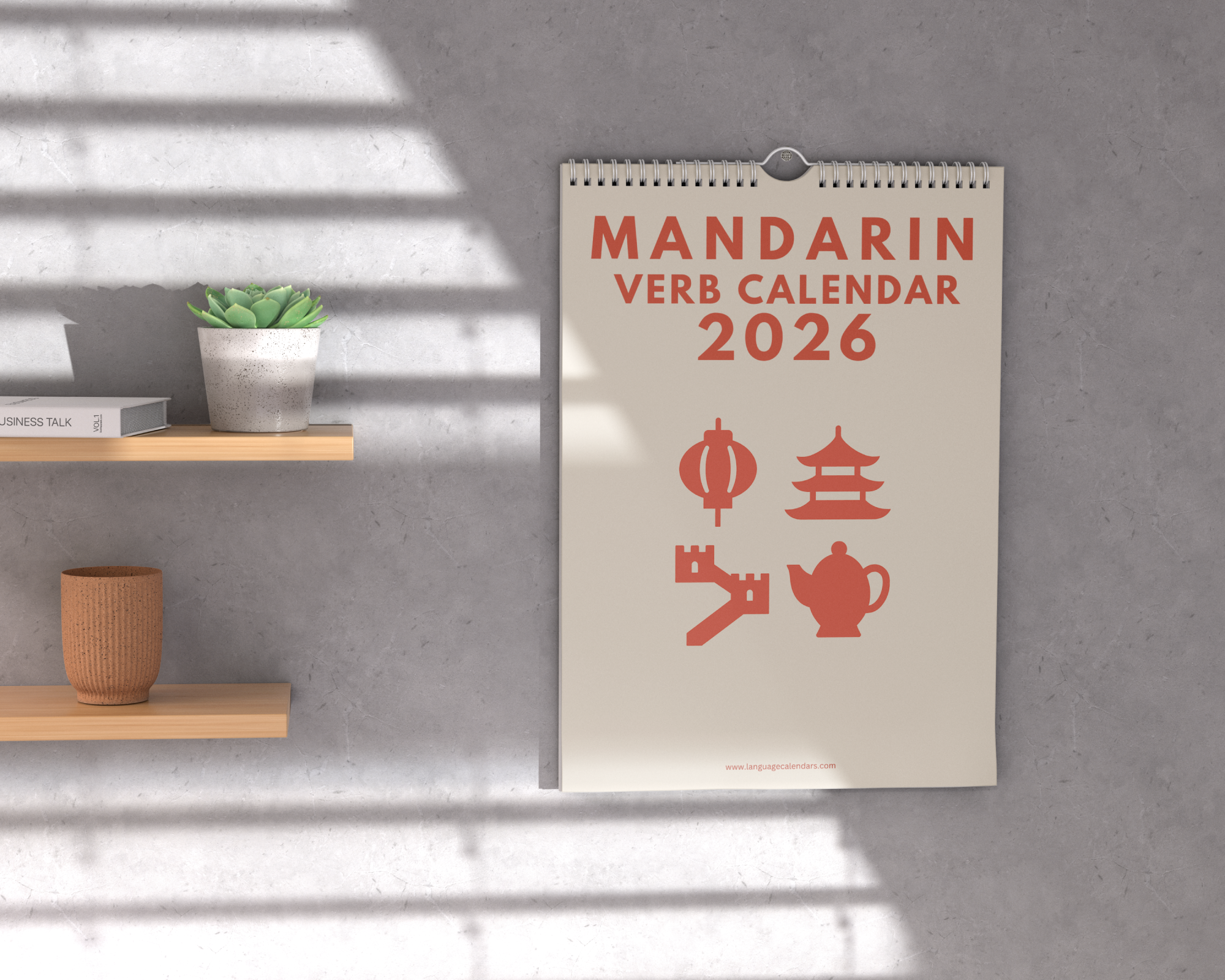 Mandarin Verb Calendar 2026
