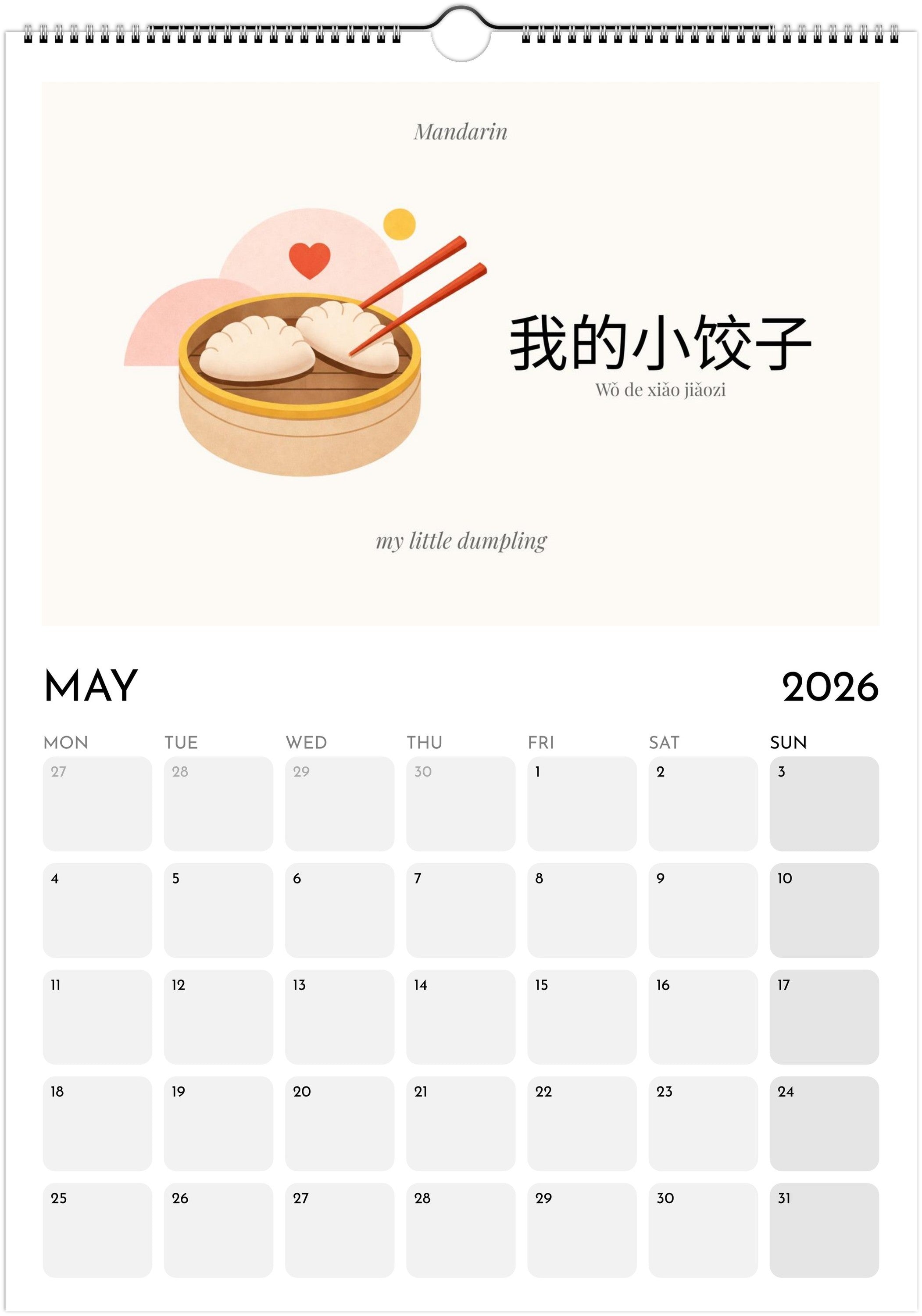 Love around the world Calendar