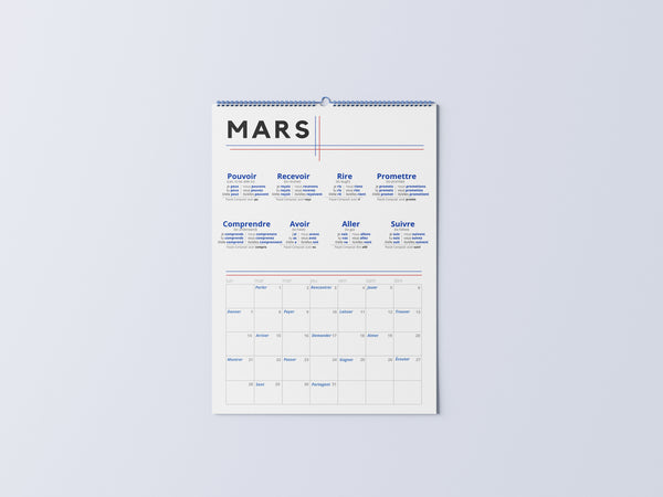 French Verb Calendar