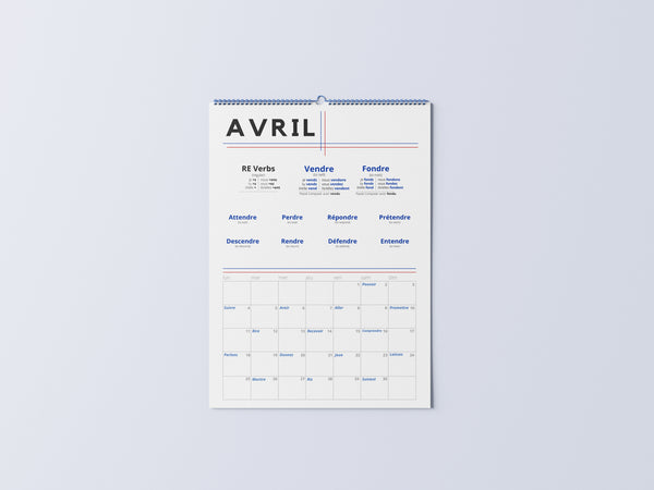 French Verb Calendar