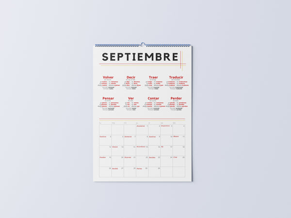 Spanish Verb Calendar